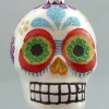 Discount KSA Day Of The Dead Glass Skull -White