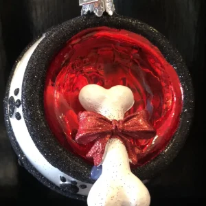 Hot Kurt Adler Dog Bowl With Bone