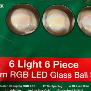 Flash Sale A Christmas Led Color Changing Glass Ball Light Set