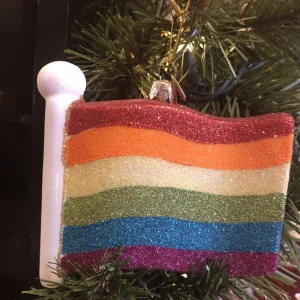 Clearance Kurt Adler Pride Rainbow Flag