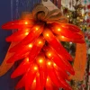 Discount A Christmas Red Chile Ristra Lighted 35 Light