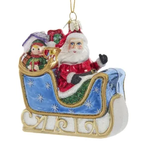Cheap Kurt Adler Santa In Sleigh