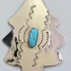 New Curtis Benavidez Silver Tree With Turquoise